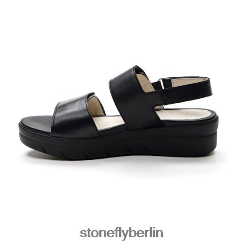 flache Sandalen Stonefly Aqua III 12 Nappa Schwarz Frauen LRBH8V139
