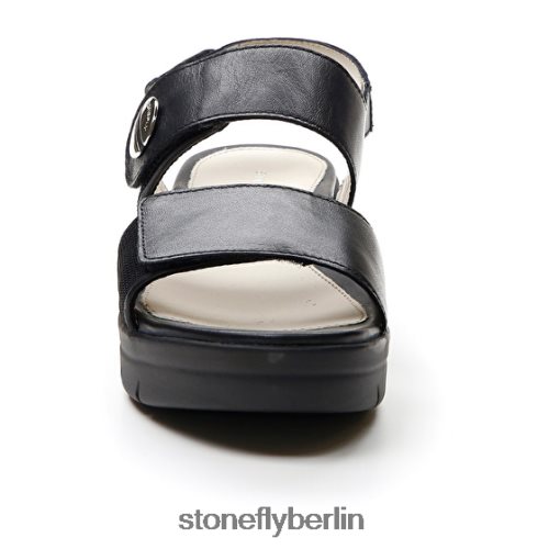 flache Sandalen Stonefly Aqua III 12 Nappa Schwarz Frauen LRBH8V139