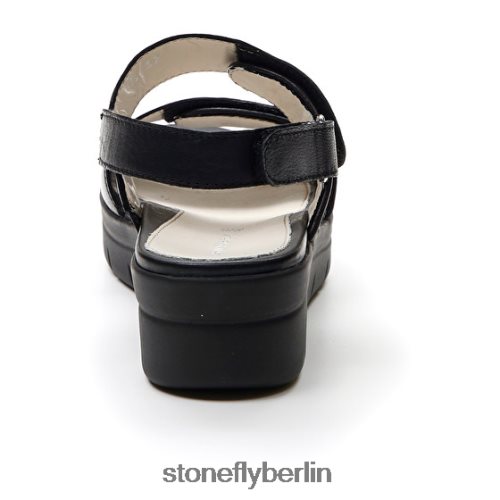 flache Sandalen Stonefly Aqua III 12 Nappa Schwarz Frauen LRBH8V139