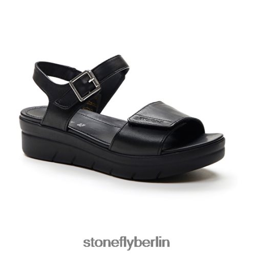 flache Sandalen Stonefly Aqua III 2 Nappa Schwarz Frauen LRBH8V141