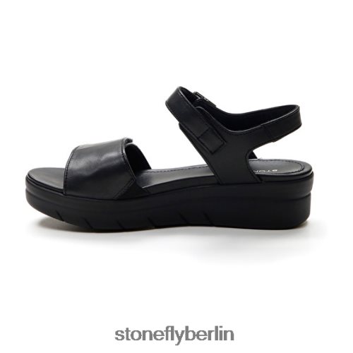 flache Sandalen Stonefly Aqua III 2 Nappa Schwarz Frauen LRBH8V141