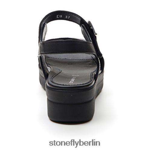 flache Sandalen Stonefly Aqua III 2 Nappa Schwarz Frauen LRBH8V141