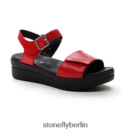 flache Sandalen Stonefly Aqua III 2 Nappa Tangorot Frauen LRBH8V153
