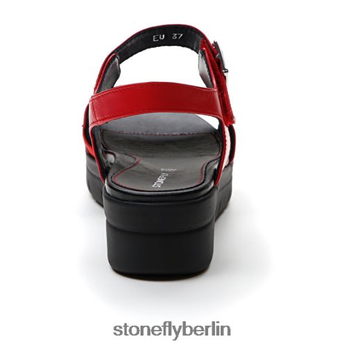 flache Sandalen Stonefly Aqua III 2 Nappa Tangorot Frauen LRBH8V153