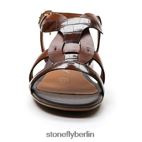 flache Sandalen Stonefly Daisy 6 Kalb lth/s.cocco geprägt Zigarrenbraun Frauen LRBH8V134