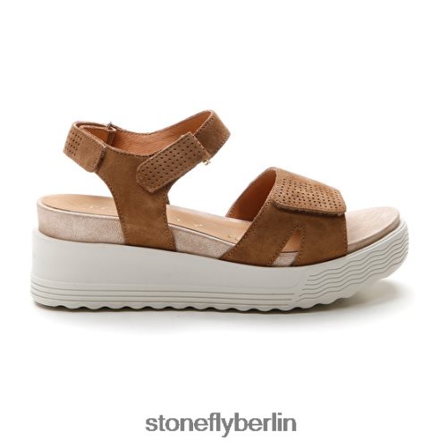 flache Sandalen Stonefly Parky 15 Velours 220 Frauen LRBH8V165