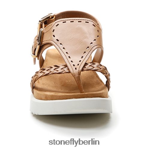 flache Sandalen Stonefly Riva 13 geprägtes V./Wadenleder 49 Frauen LRBH8V170