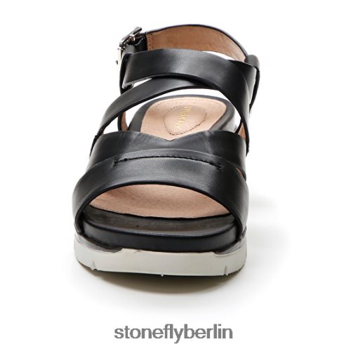 flache Sandalen Stonefly elody 18 calf lth Schwarz Frauen LRBH8V123