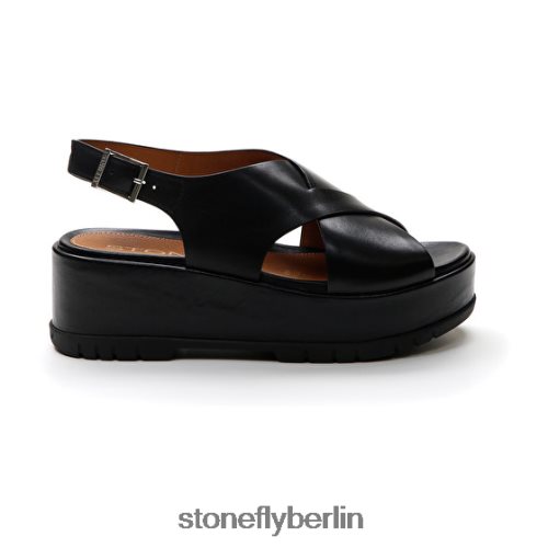 Keilsandalen Stonefly Kris 7 Kalb lth Schwarz Frauen LRBH8V202