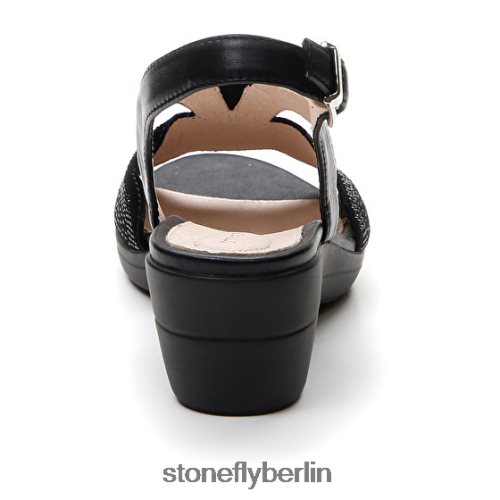 Sandalen mit Absatz Stonefly Vanity III 30 Ziegenwildleder/Nappa lth Schwarz Frauen LRBH8V257