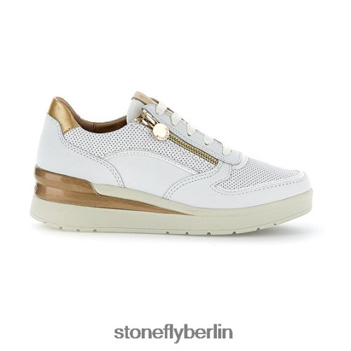 Schuhe mit Reißverschluss Stonefly Creme 40 Nappa lth 150 Frauen LRBH8V83