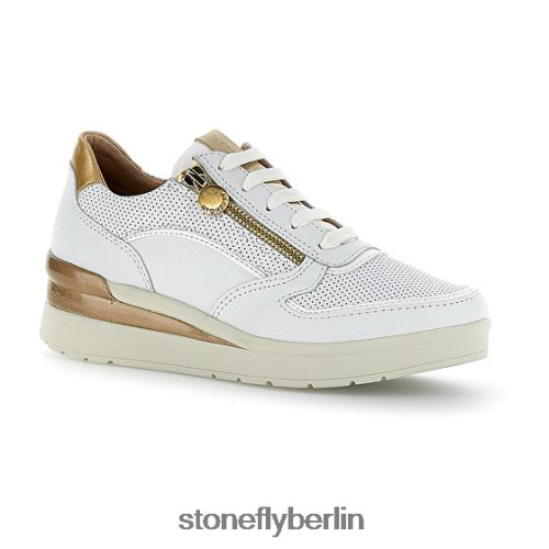 Schuhe mit Reißverschluss Stonefly Creme 40 Nappa lth 150 Frauen LRBH8V83