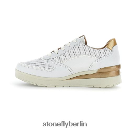 Schuhe mit Reißverschluss Stonefly Creme 40 Nappa lth 150 Frauen LRBH8V83