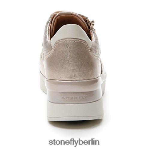 Schuhe mit Reißverschluss Stonefly Creme 40 laminiert lth i89 Frauen LRBH8V86