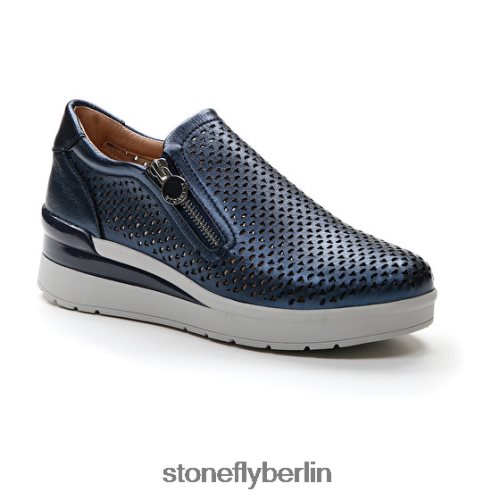 Schuhe mit Reißverschluss Stonefly creme 25 laminiert lth 100 Frauen LRBH8V88