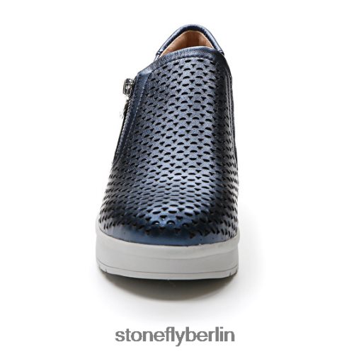 Schuhe mit Reißverschluss Stonefly creme 25 laminiert lth 100 Frauen LRBH8V88