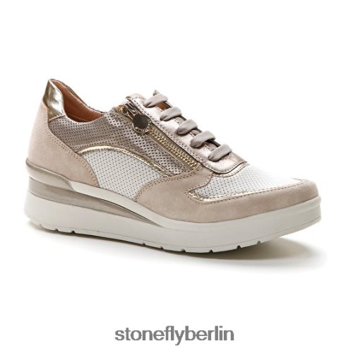 Schuhe mit Reißverschluss Stonefly creme 40 Velours/Textil/kaschiert lth Ziegenbraun Frauen LRBH8V85