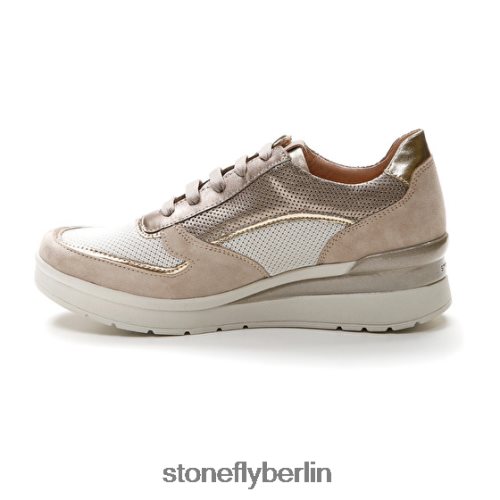 Schuhe mit Reißverschluss Stonefly creme 40 Velours/Textil/kaschiert lth Ziegenbraun Frauen LRBH8V85