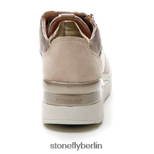 Schuhe mit Reißverschluss Stonefly creme 40 Velours/Textil/kaschiert lth Ziegenbraun Frauen LRBH8V85