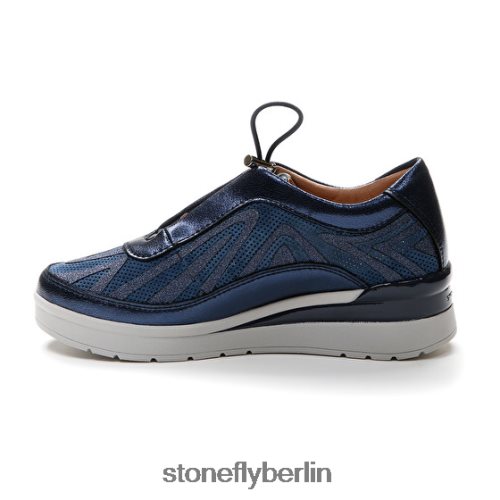 Turnschuhe Stonefly Creme 38 Velours/S.laminiert Flagge blau Frauen LRBH8V102