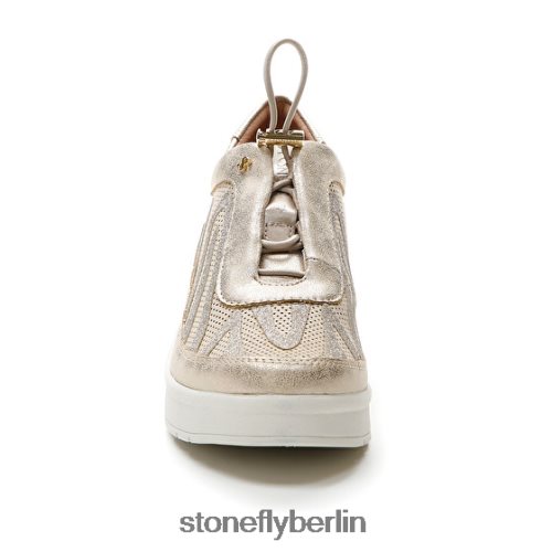 Turnschuhe Stonefly Creme 38 Velours/S.laminiert Ziegenbraun Frauen LRBH8V104